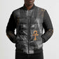 Mythical Anubis Bomber Puffer Jacket The Egyptian God of Death
