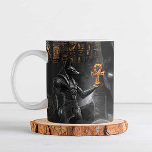 Mythical Anubis Ceramic Mug The Egyptian God of Death