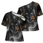 Mythical Anubis Cross Shoulder Shirt The Egyptian God of Death