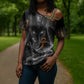 Mythical Anubis Cross Shoulder Shirt The Egyptian God of Death