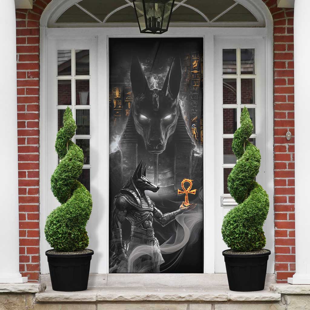 Mythical Anubis Door Cover The Egyptian God of Death