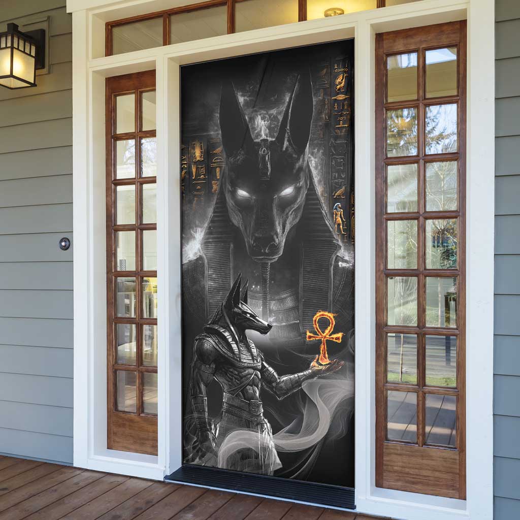 Mythical Anubis Door Cover The Egyptian God of Death