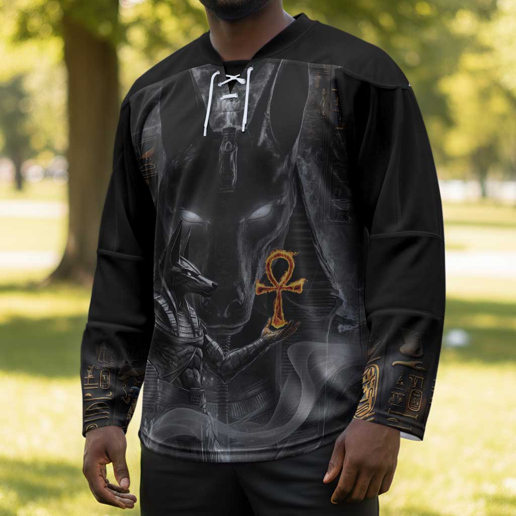 Mythical Anubis Hockey Jersey The Egyptian God of Death