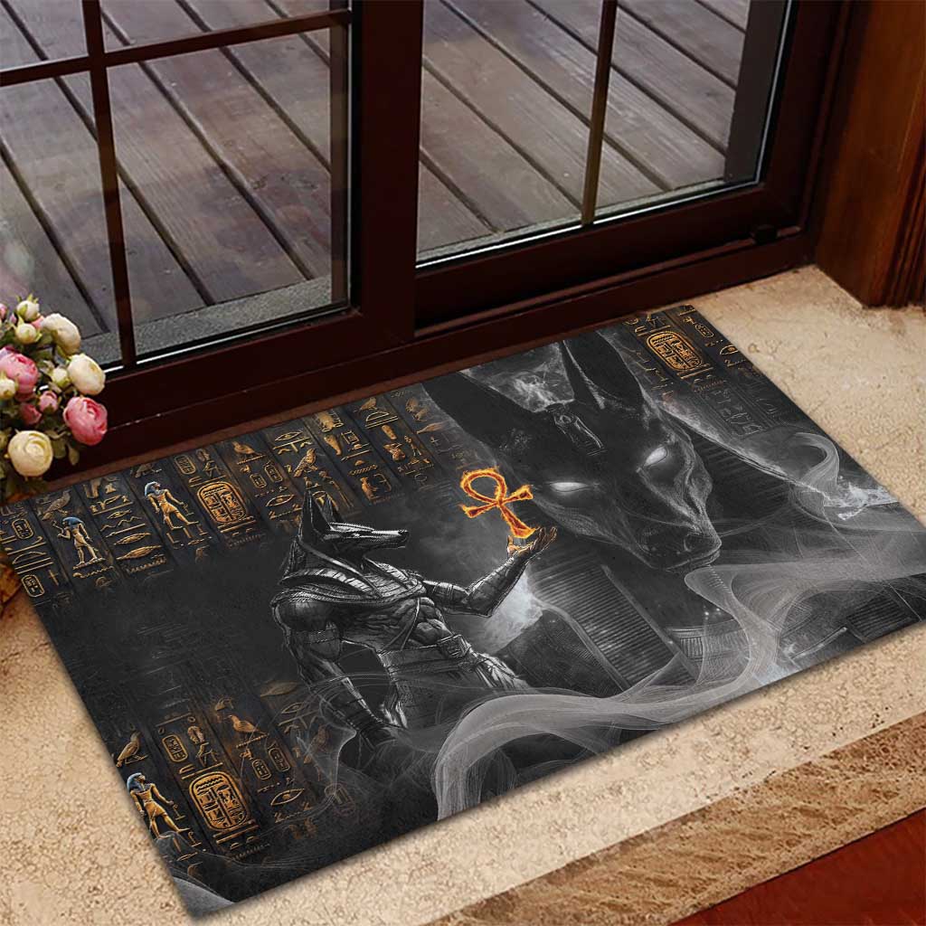 Mythical Anubis Rubber Doormat The Egyptian God of Death