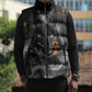Mythical Anubis Sleeveless Puffer Jacket The Egyptian God of Death