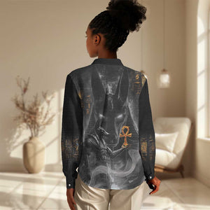 Mythical Anubis Women Casual Shirt The Egyptian God of Death LT9