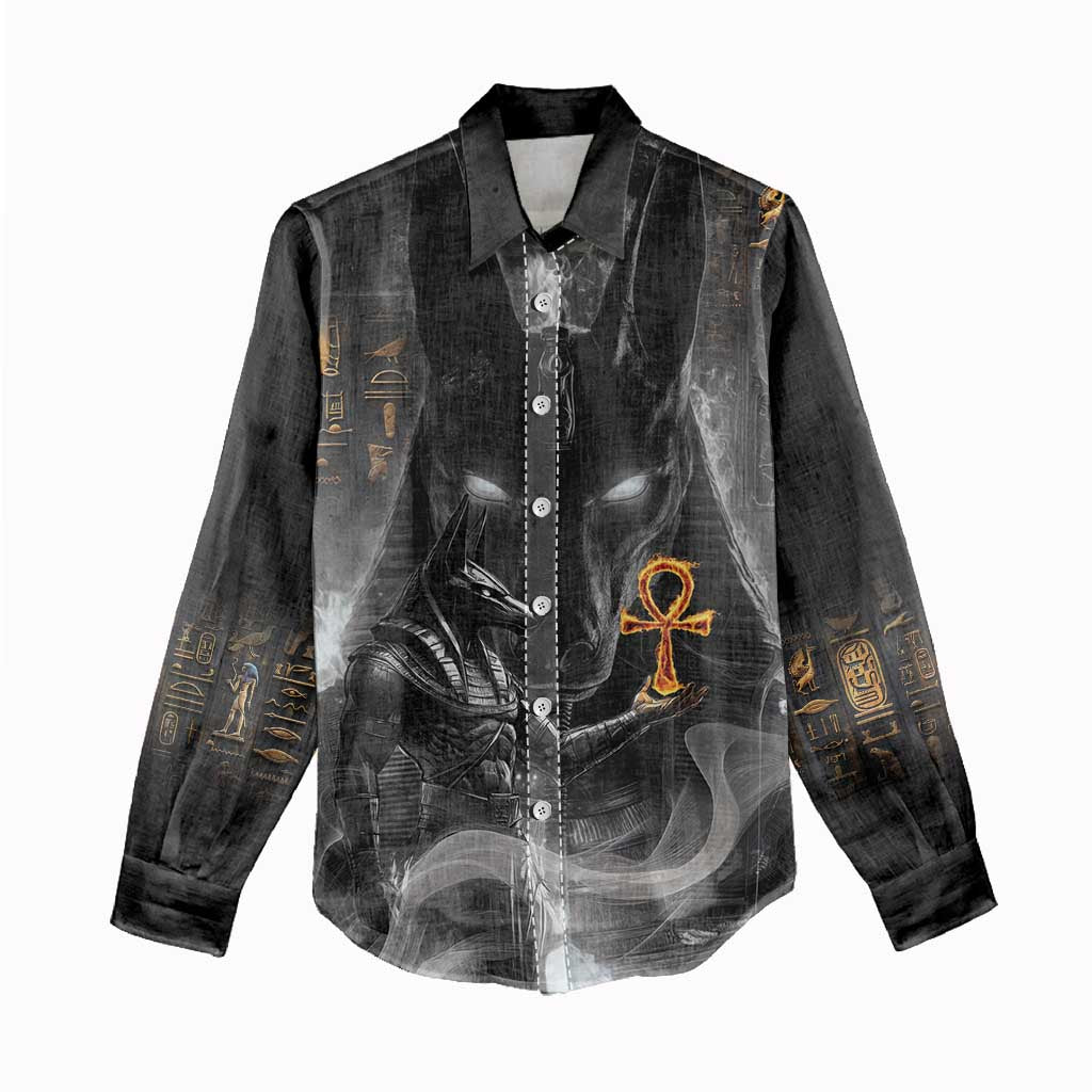 Mythical Anubis Women Casual Shirt The Egyptian God of Death LT9