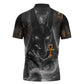 Mythical Anubis Zipper Polo Shirt The Egyptian God of Death