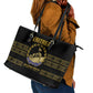 Eritrea Martyrs Day June 20 Leather Tote Bag Never Forgotten Proud Eritrean Heritage Black Version