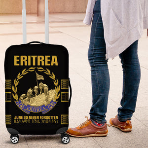 Eritrea Martyrs Day June 20 Luggage Cover Never Forgotten Proud Eritrean Heritage Black Version