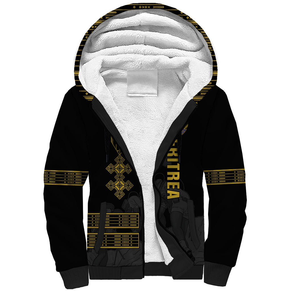 Eritrea Martyrs Day June 20 Sherpa Hoodie Never Forgotten Proud Eritrean Heritage Black Version