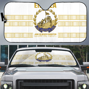 Eritrea Martyrs Day June 20 Auto Sun Shade Never Forgotten Proud Eritrean Heritage White Version