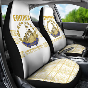 Eritrea Martyrs Day June 20 Car Seat Cover Never Forgotten Proud Eritrean Heritage White Version