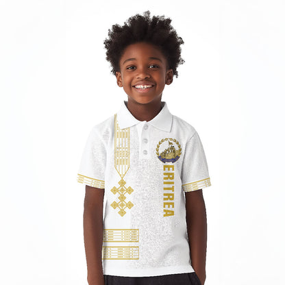 Eritrea Martyrs Day June 20 Kid Polo Shirt Never Forgotten Proud Eritrean Heritage White Version