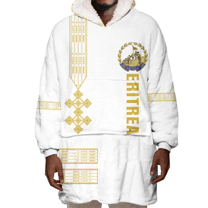Eritrea Martyrs Day June 20 Wearable Blanket Hoodie Never Forgotten Proud Eritrean Heritage White Version