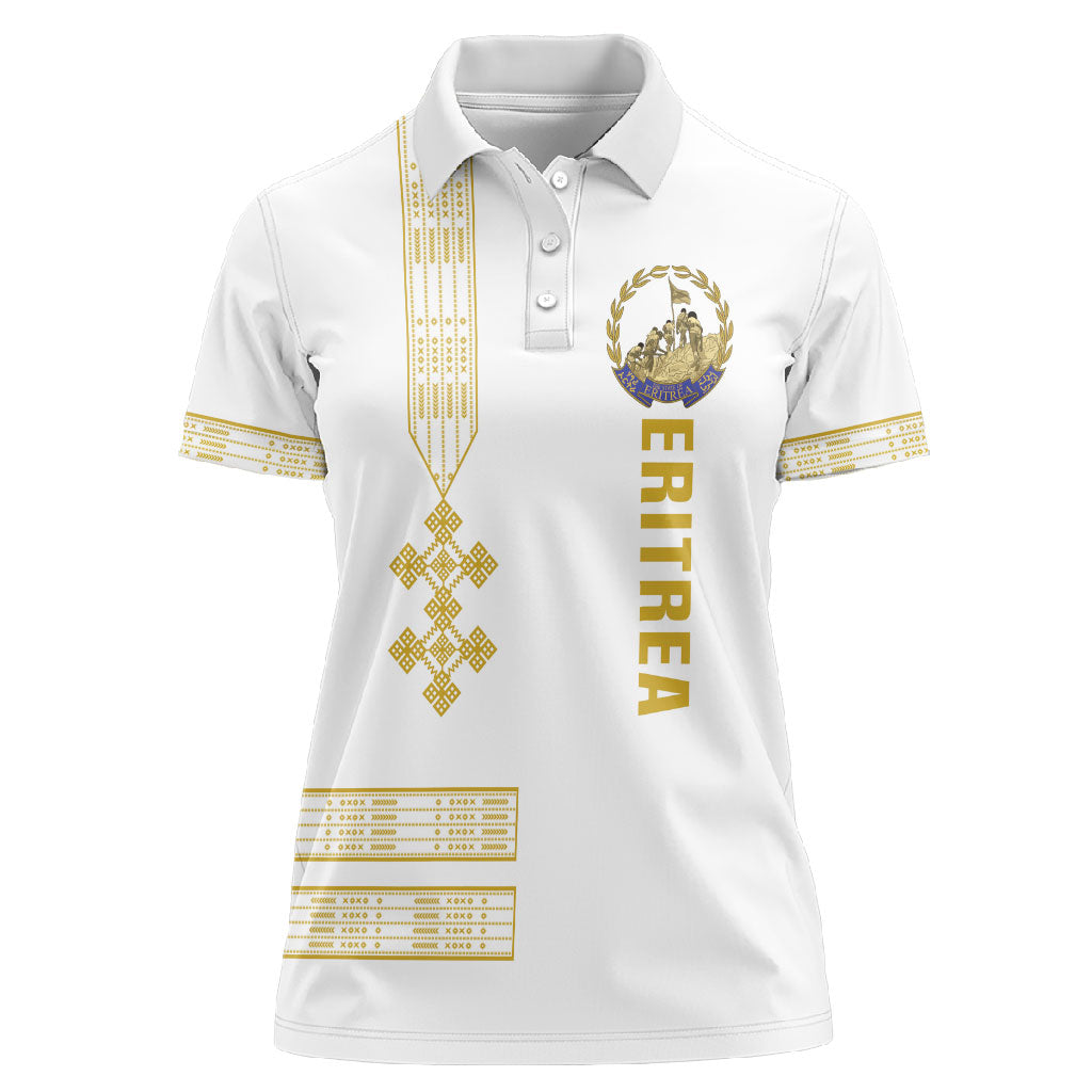Eritrea Martyrs Day June 20 Women Polo Shirt Never Forgotten Proud Eritrean Heritage White Version
