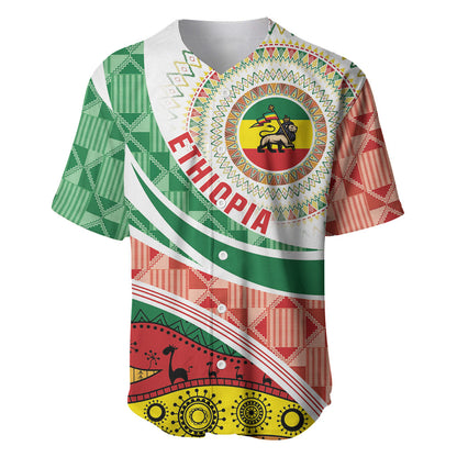 Ethiopia In My Blood Baseball Jersey Lion Of Judah In My Heart