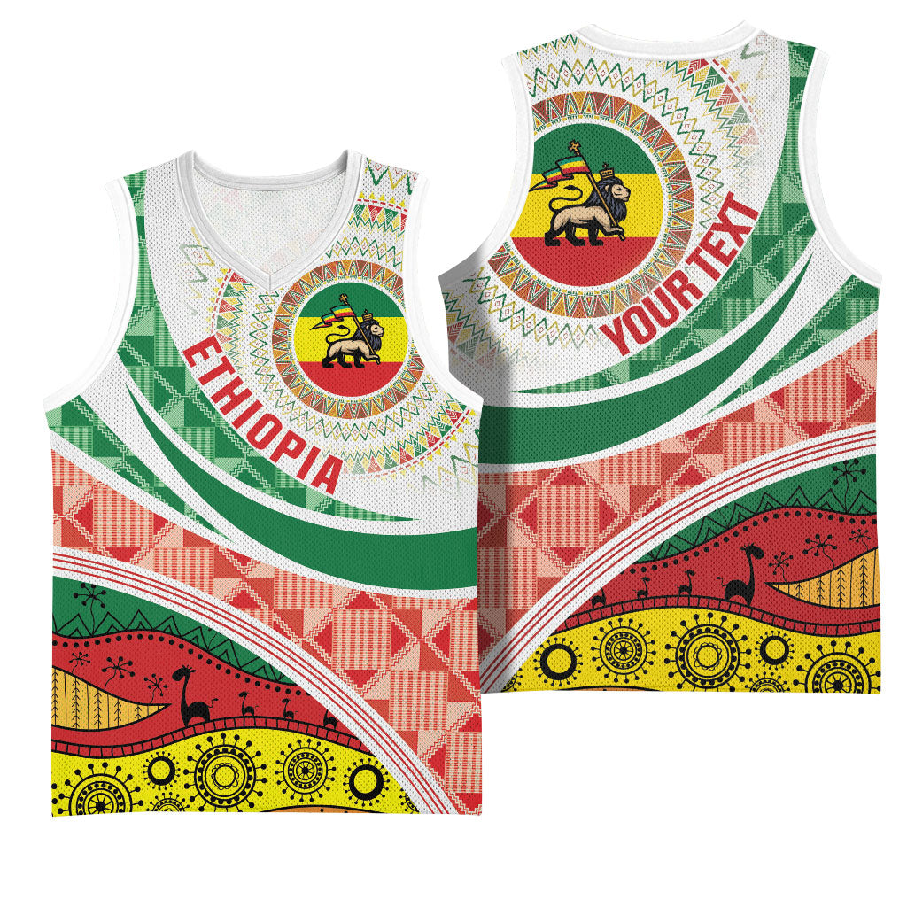 Ethiopia In My Blood Basketball Jersey Lion Of Judah In My Heart