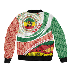 Ethiopia In My Blood Bomber Jacket Lion Of Judah In My Heart