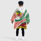 Ethiopia In My Blood Kid Wearable Blanket Hoodie Lion Of Judah In My Heart