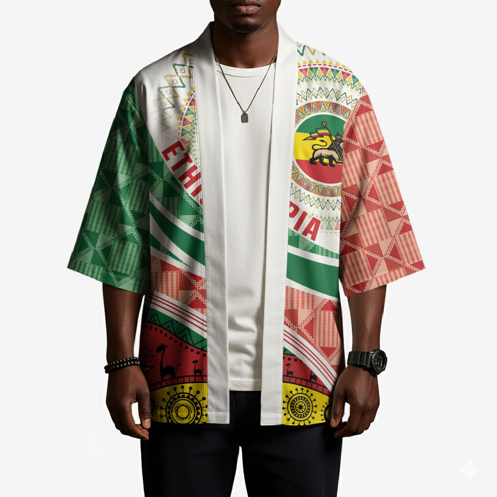 Ethiopia In My Blood Kimono Lion Of Judah In My Heart