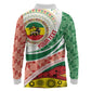 Ethiopia In My Blood Long Sleeve Polo Shirt Lion Of Judah In My Heart