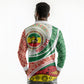 Ethiopia In My Blood Long Sleeve Polo Shirt Lion Of Judah In My Heart
