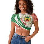 Ethiopia In My Blood Raglan Cropped T shirt Lion Of Judah In My Heart