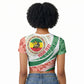 Ethiopia In My Blood Raglan Cropped T shirt Lion Of Judah In My Heart
