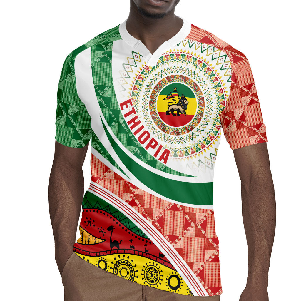 Ethiopia In My Blood Rugby Jersey Lion Of Judah In My Heart