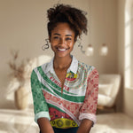 Ethiopia In My Blood Women Casual Shirt Lion Of Judah In My Heart