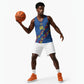 DR Congo Kopo ya Mokili Custom Basketball Jersey Kuba Kingdom Pattern Edition