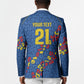 DR Congo Kopo ya Mokili Custom Blazer Kuba Kingdom Pattern Edition