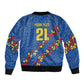 DR Congo Kopo ya Mokili Custom Bomber Jacket Kuba Kingdom Pattern Edition
