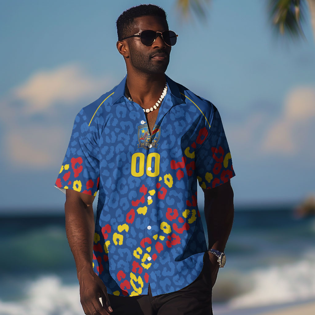 DR Congo Kopo ya Mokili Custom Hawaiian Shirt Kuba Kingdom Pattern Edition