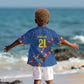 DR Congo Kopo ya Mokili Custom Kid Hawaiian Shirt Kuba Kingdom Pattern Edition
