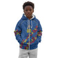 DR Congo Kopo ya Mokili Custom Kid Hoodie Kuba Kingdom Pattern Edition