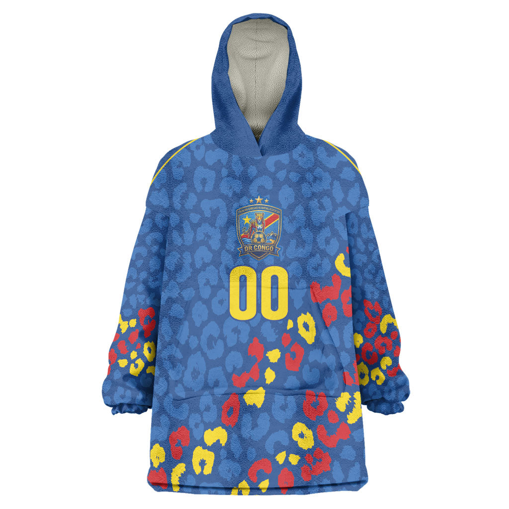 DR Congo Kopo ya Mokili Custom Kid Wearable Blanket Hoodie Kuba Kingdom Pattern Edition