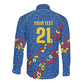 DR Congo Kopo ya Mokili Custom Long Sleeve Button Shirt Kuba Kingdom Pattern Edition