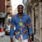 DR Congo Kopo ya Mokili Custom Long Sleeve Button Shirt Kuba Kingdom Pattern Edition