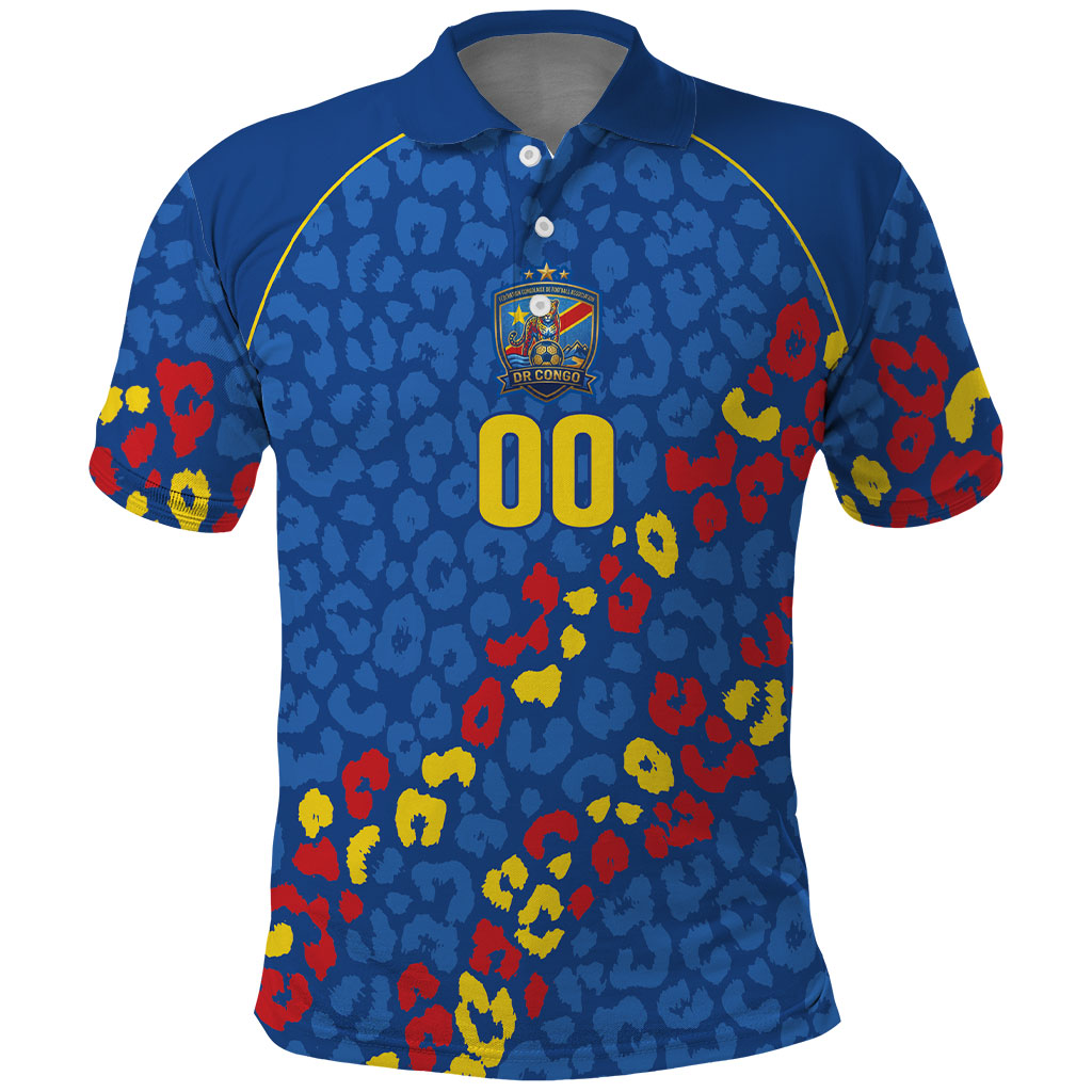 DR Congo Kopo ya Mokili Custom Polo Shirt Kuba Kingdom Pattern Edition
