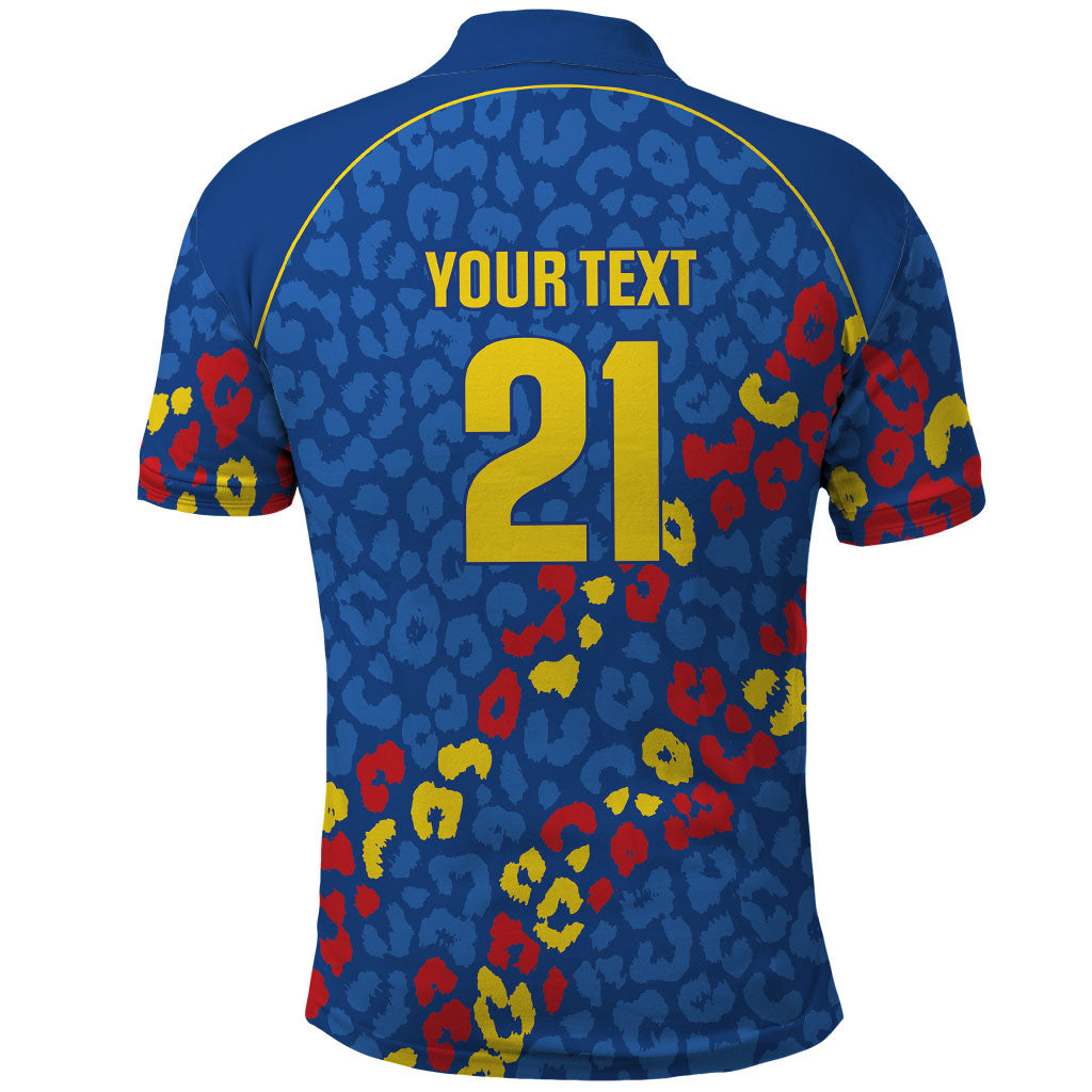 DR Congo Kopo ya Mokili Custom Polo Shirt Kuba Kingdom Pattern Edition
