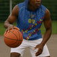 DR Congo Kopo ya Mokili Custom Sleeveless Hoodie Kuba Kingdom Pattern Edition