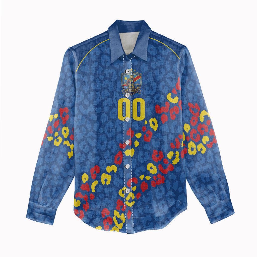 DR Congo Kopo ya Mokili Custom Women Casual Shirt Kuba Kingdom Pattern Edition