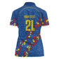 DR Congo Kopo ya Mokili Custom Women Polo Shirt Kuba Kingdom Pattern Edition