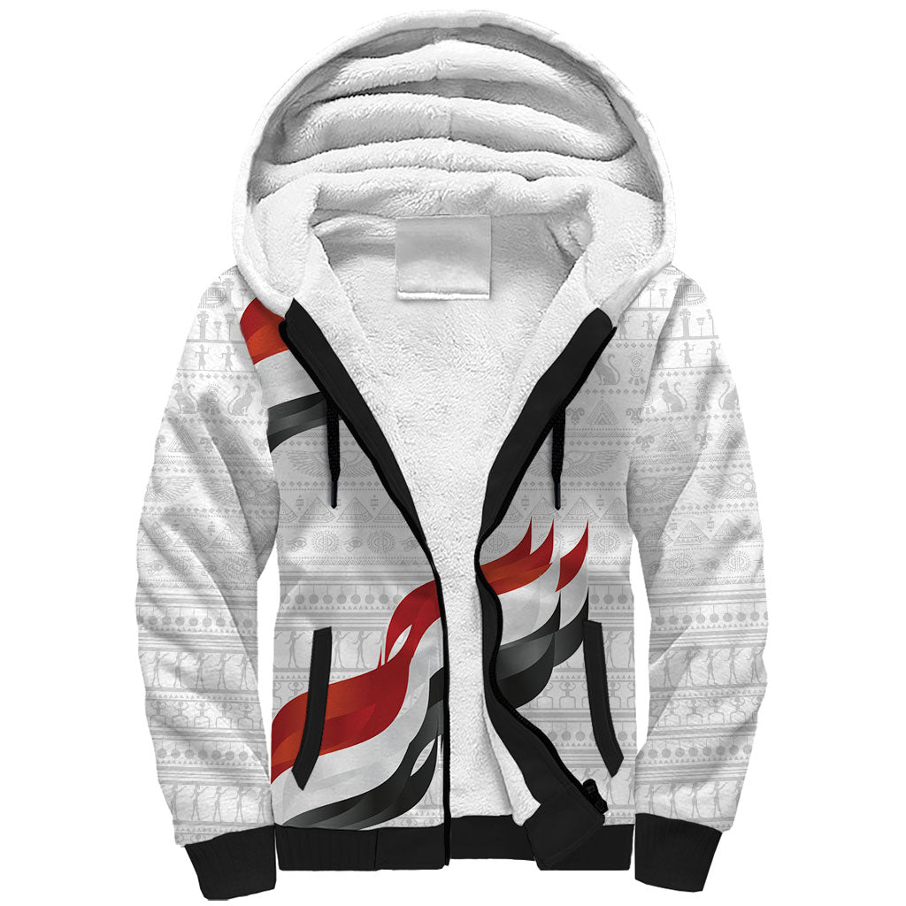 Egypt Custom Sherpa Hoodie Pharaoh Legacy Edition