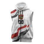 Egypt Custom Sleeveless Zip Hoodie Pharaoh Legacy Edition