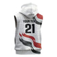 Egypt Custom Sleeveless Zip Hoodie Pharaoh Legacy Edition