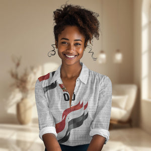 Egypt Custom Women Casual Shirt Pharaoh Legacy Edition