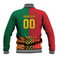 Ghana Wiase Kuruwa Custom Baseball Jacket Kente Pride Edition